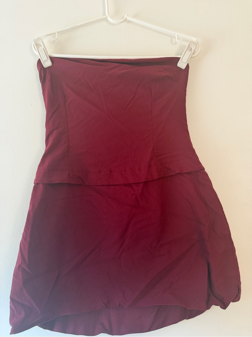 Princess Polly Strapless Mini Dress in Wine - Picture 3 of 8